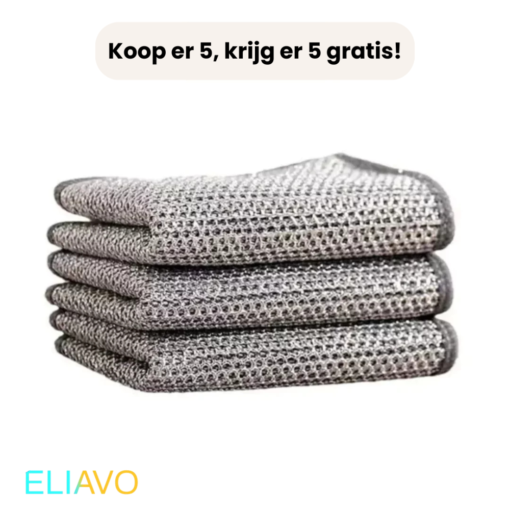 Eliavo ShinyWipe™  – Krachtig Schoon, Krasvrij Resultaat 10 stuks