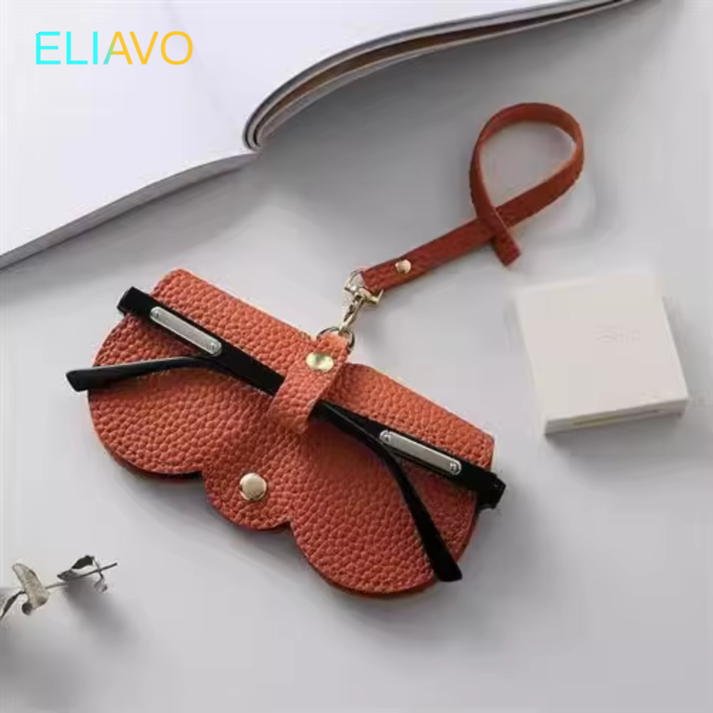 Eliavo Slanke Leren Brillenhoes | Stijlvolle Bescherming voor Leesbrillen en Zonnebrillen