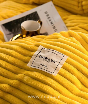 Eliavo Fluwelen Fleece Dekbedovertrek | Aanpasbaar Comfort voor Elk Seizoen, Stijlvol en Zacht