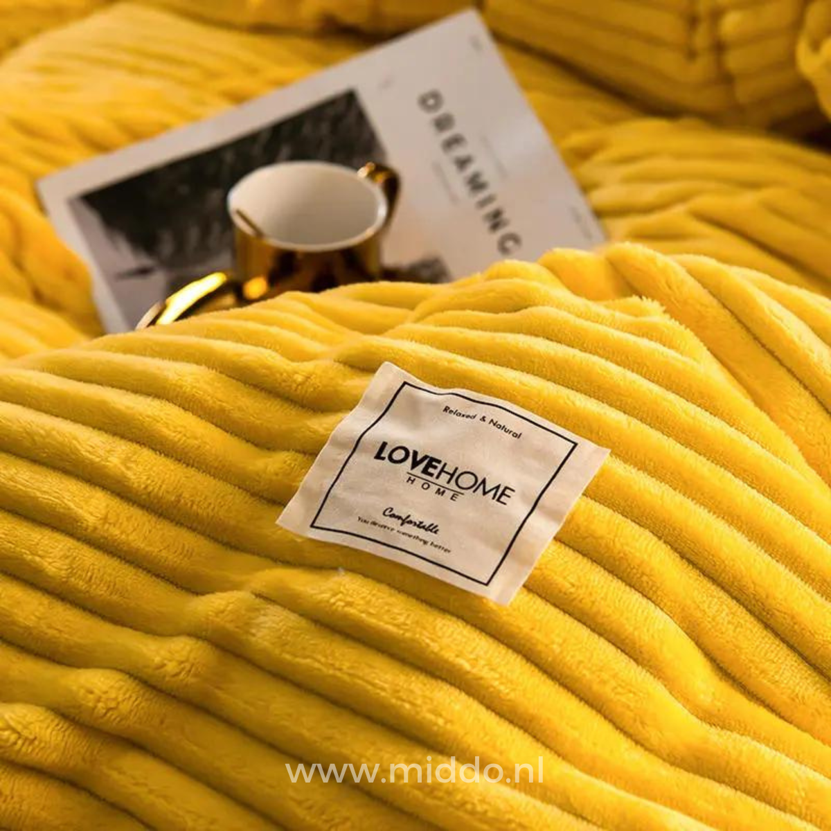 Eliavo Fluwelen Fleece Dekbedovertrek | Aanpasbaar Comfort voor Elk Seizoen, Stijlvol en Zacht