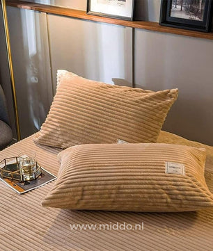 Eliavo Fluwelen Fleece Dekbedovertrek | Aanpasbaar Comfort voor Elk Seizoen, Stijlvol en Zacht