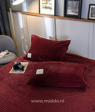 Eliavo Fluwelen Fleece Dekbedovertrek | Aanpasbaar Comfort voor Elk Seizoen, Stijlvol en Zacht