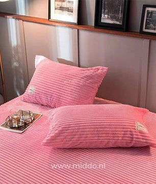 Eliavo Fluwelen Fleece Dekbedovertrek | Aanpasbaar Comfort voor Elk Seizoen, Stijlvol en Zacht