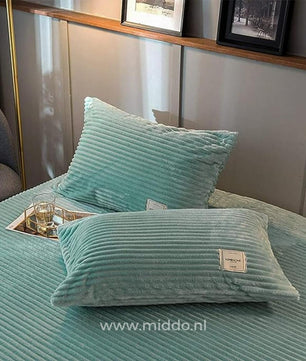 Eliavo Fluwelen Fleece Dekbedovertrek | Aanpasbaar Comfort voor Elk Seizoen, Stijlvol en Zacht