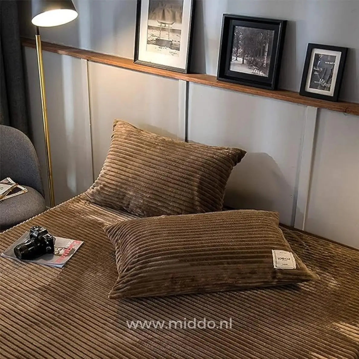 Eliavo Fluwelen Fleece Dekbedovertrek | Aanpasbaar Comfort voor Elk Seizoen, Stijlvol en Zacht