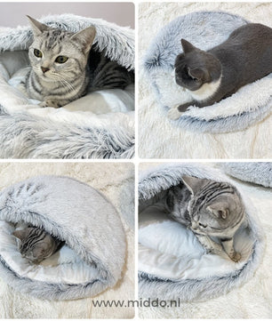 SoftSnuggle™ Huisdierbed | Perfect voor Honden en Katten - Top Beoordeeld