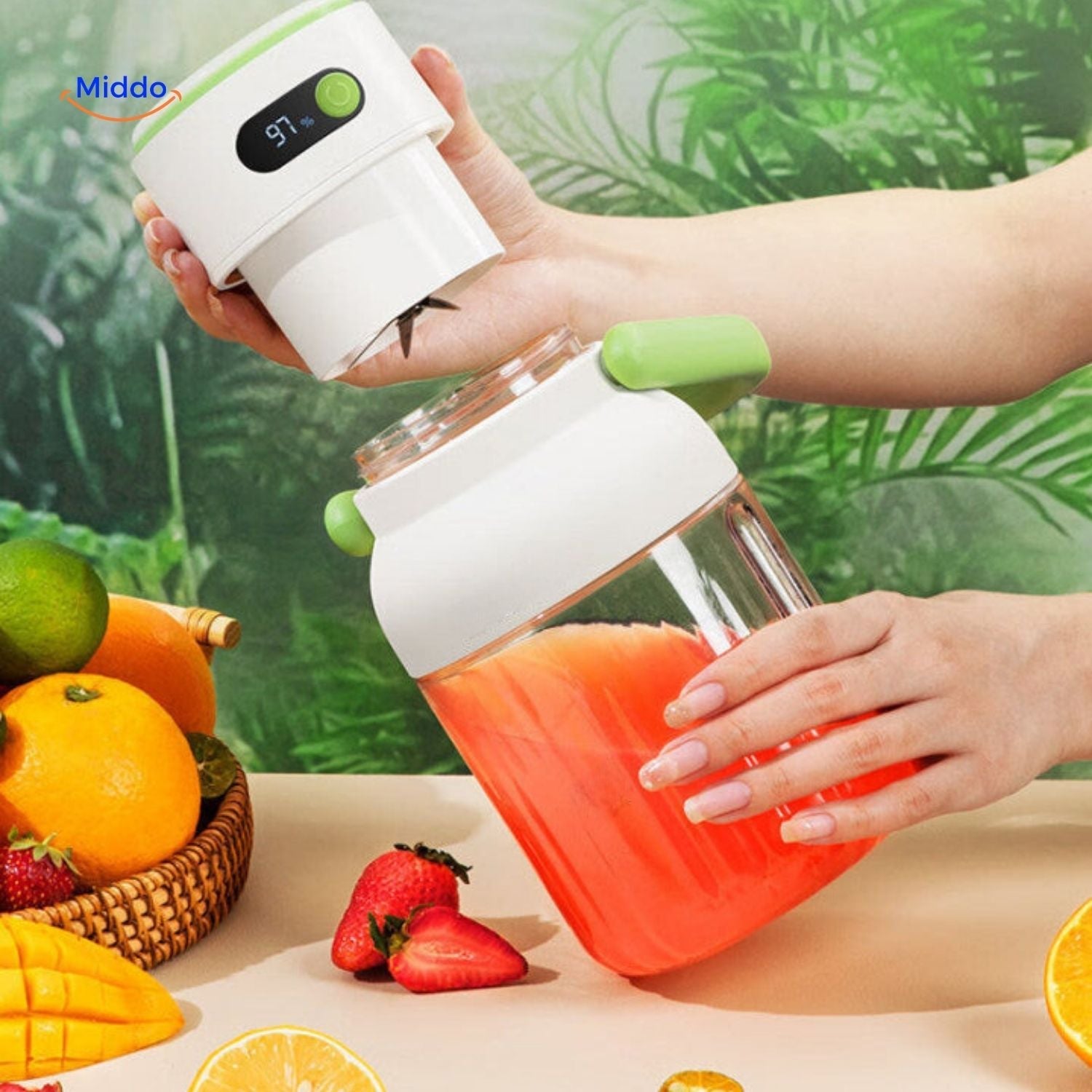 JuiceX™ Draadloze Blender | Draagbare Fruitpers voor Gezonde Sappen