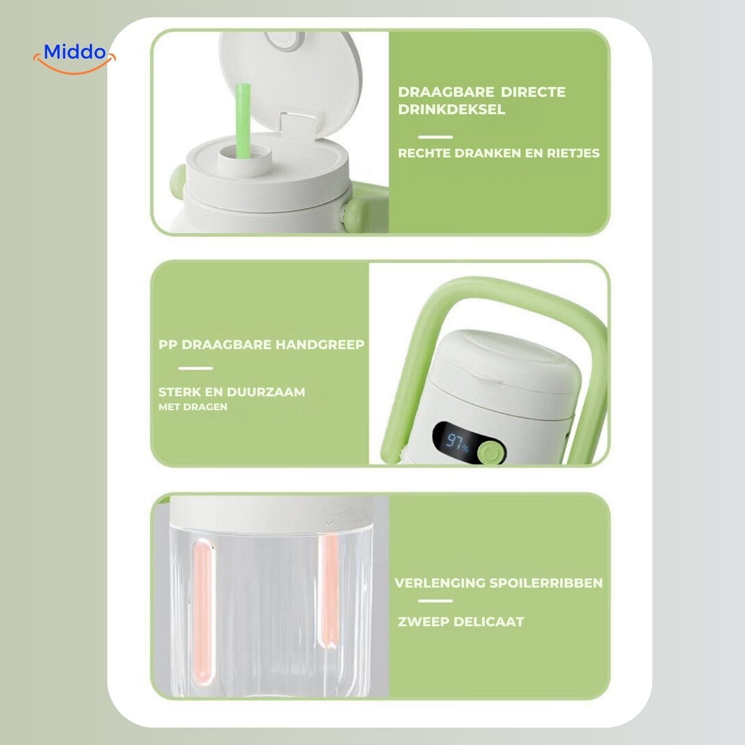 JuiceX™ Draadloze Blender | Draagbare Fruitpers voor Gezonde Sappen