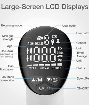Eliavo GripMaster Pro™ - Professionele hand grip trainer tot wel 95KG!