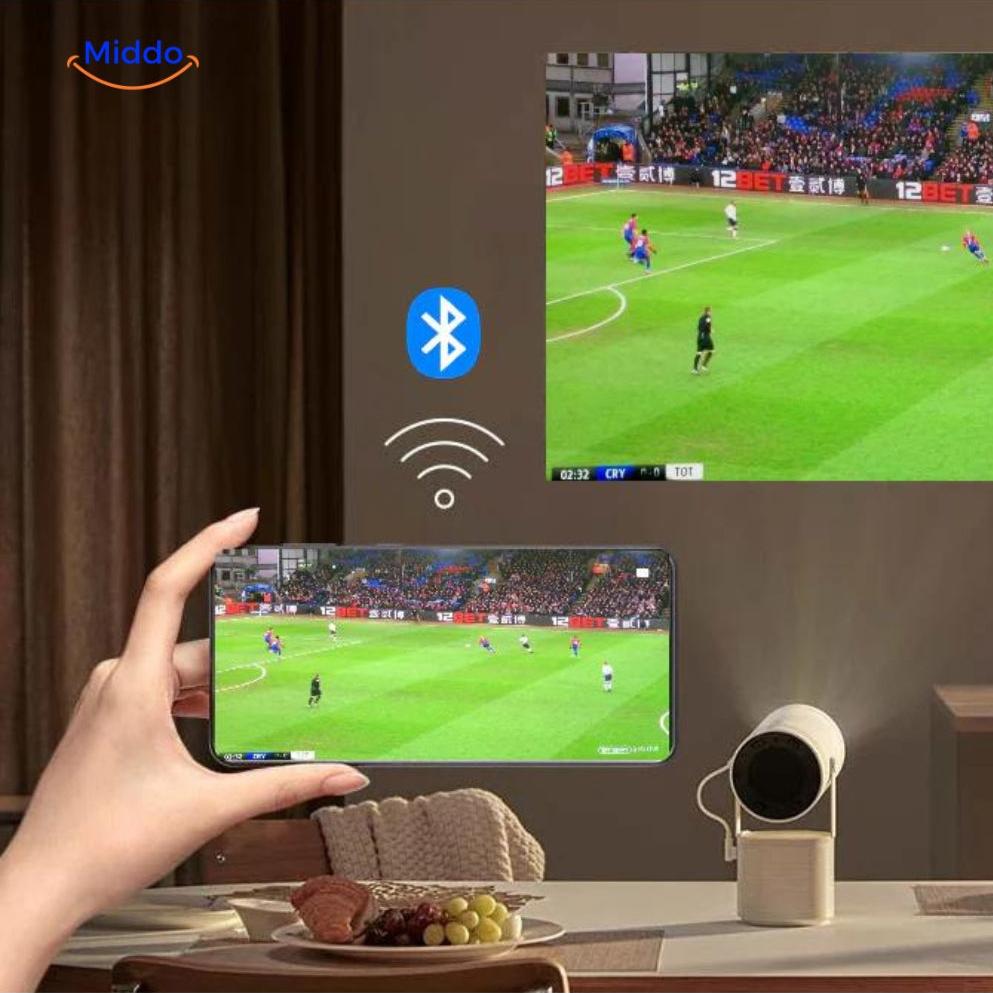 360° Smart Projector PRO Ultra HD & Bluetooth voor Thuisbioscoop