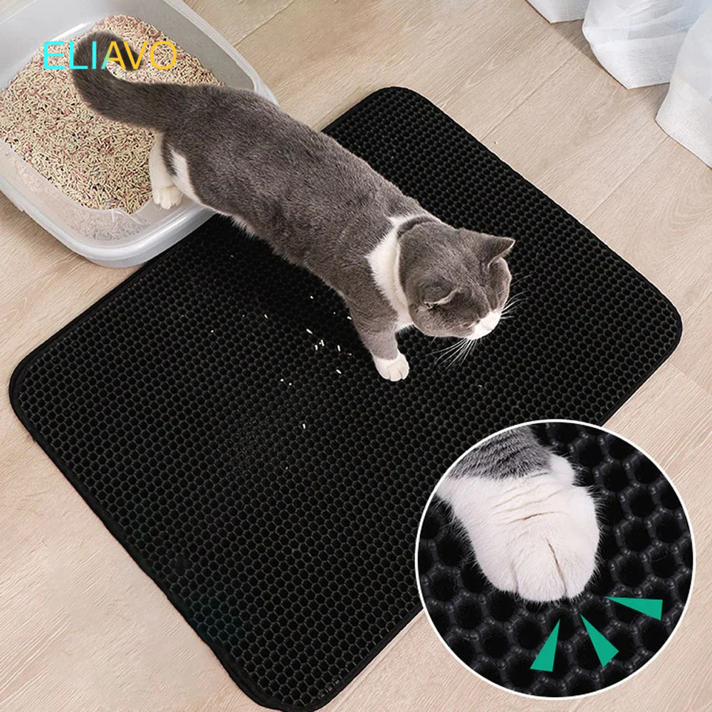 Eliavo Kattenbakmat™ - Zorgt voor een schoon huis!