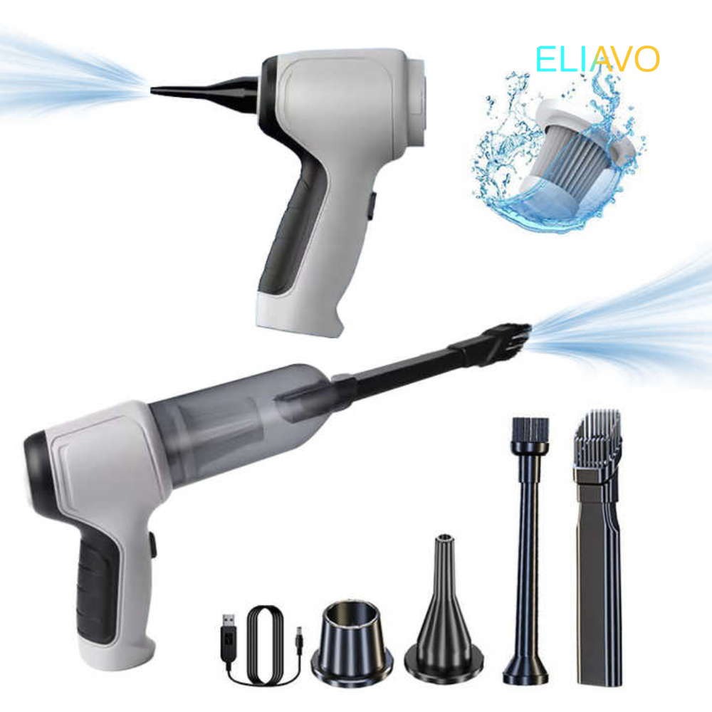 Eliavo VacuümX PRO™ | 2 in 1 Krachtpatser Onder de Handstofzuigers!