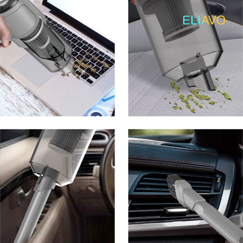 Eliavo VacuümX PRO™ | 2 in 1 Krachtpatser Onder de Handstofzuigers!