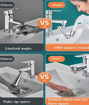 1080° Roterende Kraan Opzetstuk - Je gezicht wassen was nog nooit zo makkelijk! 1+1 GRATIS