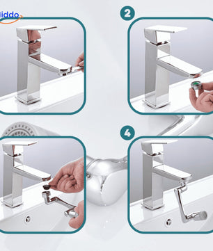 1080° Roterende Kraan Opzetstuk - Je gezicht wassen was nog nooit zo makkelijk! 1+1 GRATIS