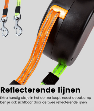 DuoLeash™ – 2-in-1 Hondenriem met Licht