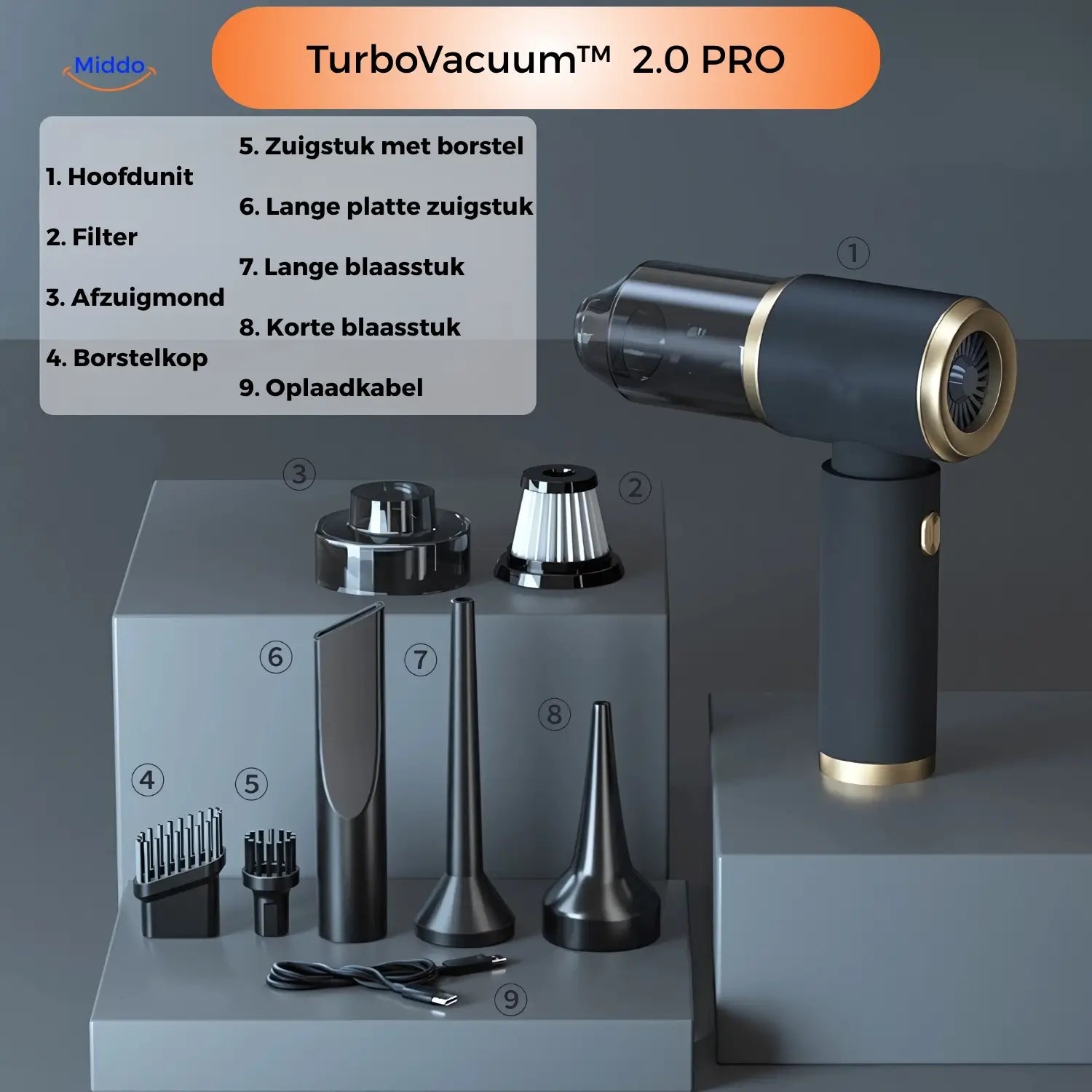 TurboVacuum™ 2.0 Pro – Ultieme werkplekreiniger voor een onberispelijk bureau