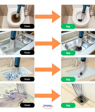 Eliavo Verbeterde Turbo Luchtdruk Ontstopper 2.0™ | Verhelpt Alle Afvoerverstoppingen!