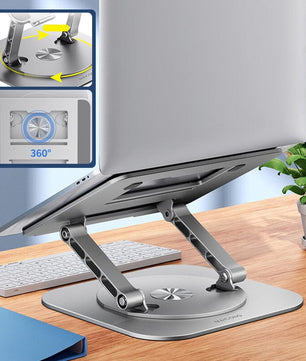 Verbeter Jouw Werkplek met de 360° Draaibare Laptop & Tablet Stand