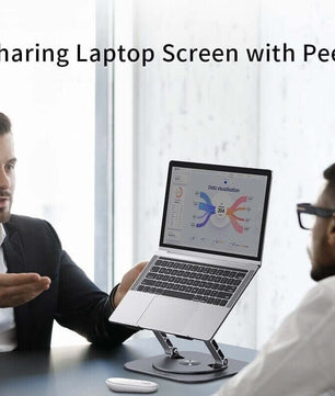 Verbeter Jouw Werkplek met de 360° Draaibare Laptop & Tablet Stand
