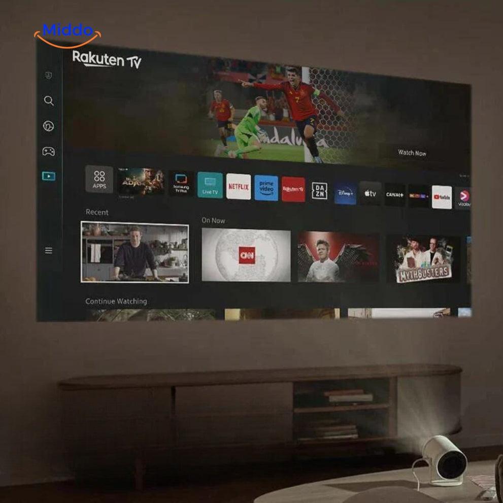 360° Smart Projector PRO Ultra HD & Bluetooth voor Thuisbioscoop