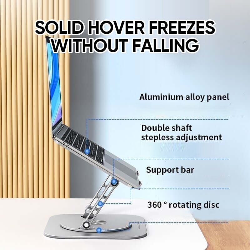 Verbeter Jouw Werkplek met de 360° Draaibare Laptop & Tablet Stand