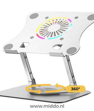 Verbeter Jouw Werkplek met de 360° Draaibare Laptop & Tablet Stand
