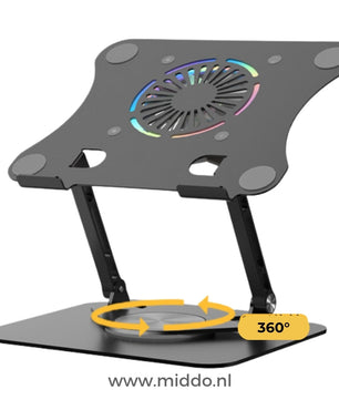 Verbeter Jouw Werkplek met de 360° Draaibare Laptop & Tablet Stand